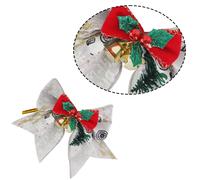 Lot de 8 nœuds de Noël, nœuds pour sapin de Noël, décorations de Noël, compatibles avec l'emballage cadeau
