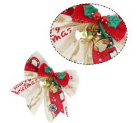 Lot de 8 nœuds de Noël, nœuds pour sapin de Noël, décorations de Noël, pour emballage cadeau