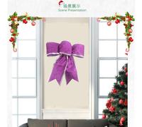 Lot de 8 nœuds pailletés pour couronne de Noël, décorations pour sapin de Noël, compatibles avec les décorations de fêtes de Noël