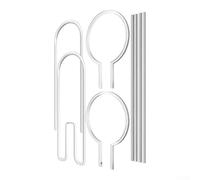 Lot de 8 ou 12 treillis incurvés en acrylique pour Hoya Pothos | Construction en acrylique antirouille, installation légère sans outil, convient pour un rebord de fenêtre intérieur ou