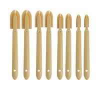 Lot de 8 outils de calfeutrage multifonctions en silicone pour le nettoyage des joints et les protections de surfaces
