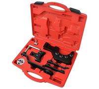 Lot de 8 outils de commande de moteur diesel en acier pour moteurs VAG 2.5 4.9D TDI PD avec mallette compatible avec VW T5 Touareg Phaeton pour atelier, réparation et entretien