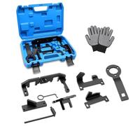 Lot de 8 outils de courroie de distribution moteur, outil de verrouillage et d'alignement d'arbre à cames compatible avec Peugeot 1.0 VTi 1.2 VTi 108 208 308, Citroën, PSA, Toyota 1.0, 1.2, Opel, EB0