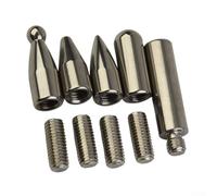 Lot de 8 outils de débosselage de voiture avec embouts en acier inoxydable et nylon pour réparation de carrosserie - Tiges de débosselage sans danger