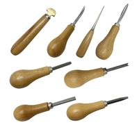Lot de 8 outils de gravure avec poignée antidérapante pour projets d'artisanat détaillés Outil de sculpture
