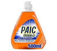 LOT DE 8 - PAIC Excel + - Liquide vaisselle expert dégraissage 500 ml