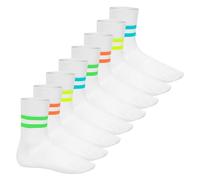 Lot de 8 paires de chaussettes Neon Glow mixte Coupe confortable grâce à la structure en élasthanne et bandeau en piqué Qualité Celodoro