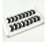 Lot de 8 paires de cils 3D en vison en gros, pas de cils de vison cruels, faux cils artificiels en vrac, faux cils naturels