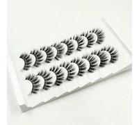 Lot de 8 paires de cils 3D en vison en gros, pas de cils de vison cruels, faux cils artificiels en vrac, faux cils naturels