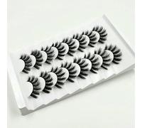 Lot de 8 paires de cils 3D en vison en gros, pas de cils de vison cruels, faux cils artificiels en vrac, faux cils naturels