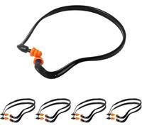 Lot de 8 paires de protections auditives avec arceau - Bouchons d'oreilles en silicone avec réduction du bruit - Pour le travail, l'étude, la construction, le sommeil, les concerts