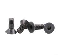 Lot de 8 paires de vis de montage SPD - Boulons en acier haute résistance 10.9 pour pédales de vélo - Compatible avec les chaussures de cyclisme Iron Leopard, Han - Noir