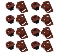 Lot de 8 paires d'engrenages et de guidage pour porte coulissante avec roues en nylon conçues pour portes de meubles d'intérieur offrant stabilité et fonction coulissante facile