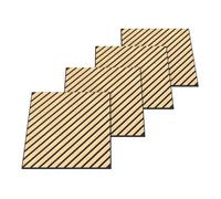 Lot de 8 panneaux acoustiques Vang à lamelles en diagonale 2,88 m² effet chêne, clair