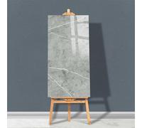 Lot de 8 panneaux muraux autocollants aspect marbre 29 gris cendré | Résistant à l'humidité | Lot de 8 pièces 1,44 m² | PVC de qualité supérieure | Pour cuisine, salle de bain et salon