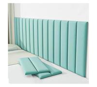 Lot de 8 panneaux muraux rembourrés auto-adhésifs anti-collision pour salle de jeux et chambre à coucher (gris foncé, 70 x 23 cm)
