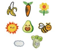 Lot de 8 patchs brodés à coudre ou à repasser Motif abeilles
