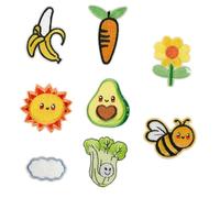 Lot de 8 patchs brodés à coudre ou à repasser Motif abeilles