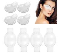 Lot de 8 patchs oculaires transparents médicaux en plastique - Confortables - Respirants - Réglables - Convient pour les soins oculaires postopératoires - Convient pour les enfants et les adultes