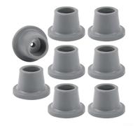 Lot de 8 patins antidérapants en caoutchouc pour chaises de douche, design durable pour éviter les glissements et les chutes (25 mm)