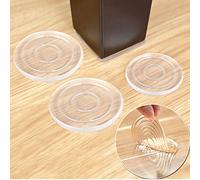 Lot de 8 Patins antidérapants en Silicone pour Meubles - 7,6 cm - Pieds de Meubles Auto-adhésifs - Patins de Sol antidérapants pour Meubles - Protections de Sol pour Fixer Les Meubles en place (Rond)