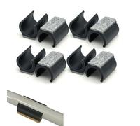 Lot de 8 patins de chaise cantilever avec tenons et feutre, 22 mm, patins en feutre, pour chaises à bascule, diamètre 22 mm, réduction du bruit