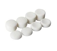 Lot de 8 pcs analogique Manette surélevé antidérapante pouce bâton Grips Sticks analogiques Joystick Cap Housse pour PS4, PS3, Switch Pro, Xbox One, Xbox 360, Wii U, PS2 Controller (White)