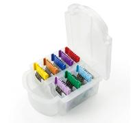 Lot de 8 peignes professionnels en acier inoxydable pour tondeuse à lame amovible 5 en 1, compatible avec Wahl Bravura, Arco, Chromado, Figura, Motion, pour chiens, chats et chevaux