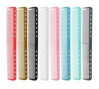 Lot de 8 peignes professionnels en carbone pour coiffeur, multifonction, adaptés pour les salons de coiffure pour hommes et femmes (plusieurs couleurs)