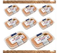 Lot de 8 pelotes de pâte Kadaifi Pufai Erendiz grillées - Kadaifi spécial pour le chocolat Dubaï - Cheveux d'ange dans un emballage pratique de bonne qualité - Longue durée de vie - 200 g