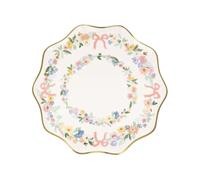Lot de 8 petites assiettes Floral