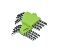 Lot de 8 petites clés Torx en forme d'étoile - Tournevis de sécurité Torx T5 T6 T7 T8 T9 T10 T15 T20 pour réparation de console de jeu, ordinateur portable et disque dur