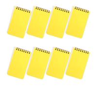 Lot de 8 petits carnets de notes à double spirale 7,6 x 11,9 cm, 80 feuilles non lignées, petit bloc-notes pour l'écriture, les croquis créatifs