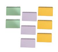 Lot de 8 petits carnets lignés colorés multi-usages - Bloc-notes de poche - Fournitures scolaires et de bureau pour étudiants