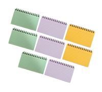 Lot de 8 petits carnets lignés colorés multi-usages - Bloc-notes de poche - Fournitures scolaires et de bureau pour étudiants