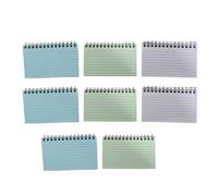 Lot de 8 petits carnets lignés colorés multi-usages - Bloc-notes de poche - Fournitures scolaires et de bureau pour étudiants