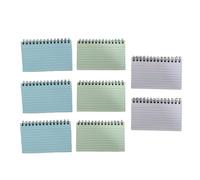 Lot de 8 petits carnets lignés colorés multi-usages - Bloc-notes de poche - Fournitures scolaires et de bureau pour étudiants