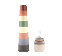 Lot de 8 pièces avec gobelets empilables pour enfants, gobelets empilables de lapin, gobelets de nidification, jouets d'apprentissage empilables, jouets éducatifs amusants pour tout-petits, jeux de