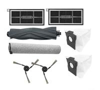 Lot de 8 pièces de rechange pour aspirateur MOVA S70 Roller Series avec rouleau principal, brosses de bord, filtres HEPA, sacs à poussière et tampons de balai