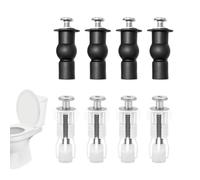Lot de 8 Pièces Détachées pour Abattant WC, Fixation Universelle Abattant Toilette, Vis D'expansion pour Abattant de Toilettes, Compatible WC Clipsable, Kit de Réparation