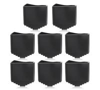 Lot de 8 pieds d'échelle en caoutchouc antidérapants - Capuchons de protection - Pour échelles universelles - Noir - 2,5 x 5 cm