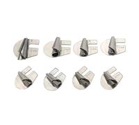 Lot de 8 pieds presseurs universels en métal roulés de 3 à 10 mm, outils de fiables | Accessoires fonctionnels pour machine à coudre domestique et commerciale, projets d'artisanat Durabl