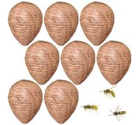 Lot de 8 pièges à guêpes artificiels - Prévention contre les guêpes - Piège à guêpes - Pour l'extérieur - Pour la maison et le jardin - Dissuasif pour cornes et vestes jaunes