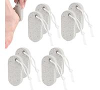 Lot de 8 pierres ponces naturelles pour soin des pieds - Pour éliminer parfaitement les callosités et les durcissements de la peau - Pour les pieds et les mains