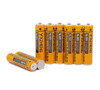 Lot de 8 piles AAA pour HHR-65AAABU pour téléphone sans fil Panasonic 1,2 V 630 mAh Ni-MH avec étui en plastique