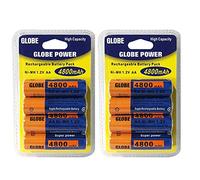 Lot DE 8 Piles ACCUS Batteries AA LR06 1.2V NI-MH Rechargeable Battery Mignon 4800mAh | REMPLACE Les Piles AA 1.5V | AA LR06 LR6 R06 R6 H06 H6 2A |Jouet TELECOMMANDE Lampe Voiture ETC... (AA 4800mAh)