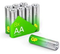 Lot de 8 Piles Super alcalines AA Mignon 1,5 V, idéales pour alimenter Les appareils du Quotidien, Nouvelle Technologie G-Tech Longlife