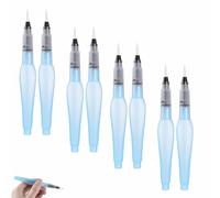 Lot de 8 Pinceaux à Eau Rechargeables Pinceau Aquarelle à Reserve d'eau