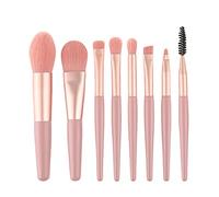 Lot de 8 pinceaux de maquillage pour fard à joues, fard à paupières, teinture, nez, sourcils, lèvres, cils pour débutant salon