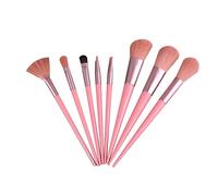Lot de 8 pinceaux de maquillage pour le visage, poudre, fard à joues, fard à paupières, outils de nettoyage pour nail art, accessoires professionnels biseautés pour fard à paupières